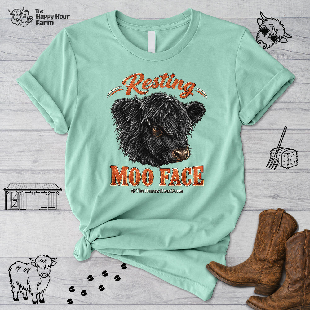Resting MOO FACE Unisex Tee