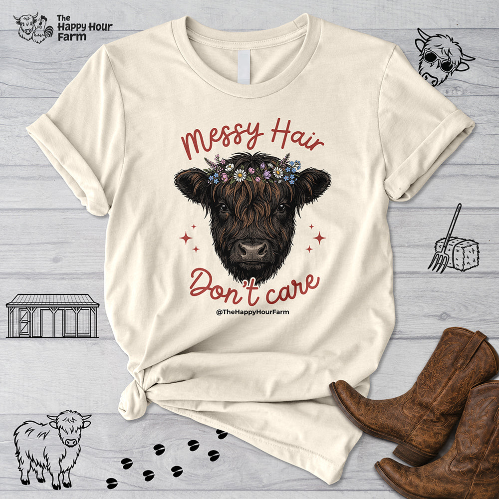 Messy Hair Don't Care Unisex Tee