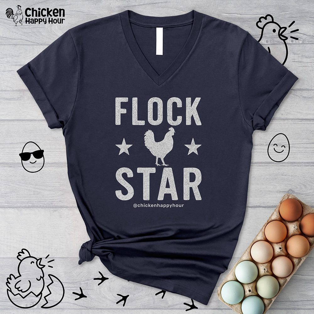 Flock Star V-Neck Tee