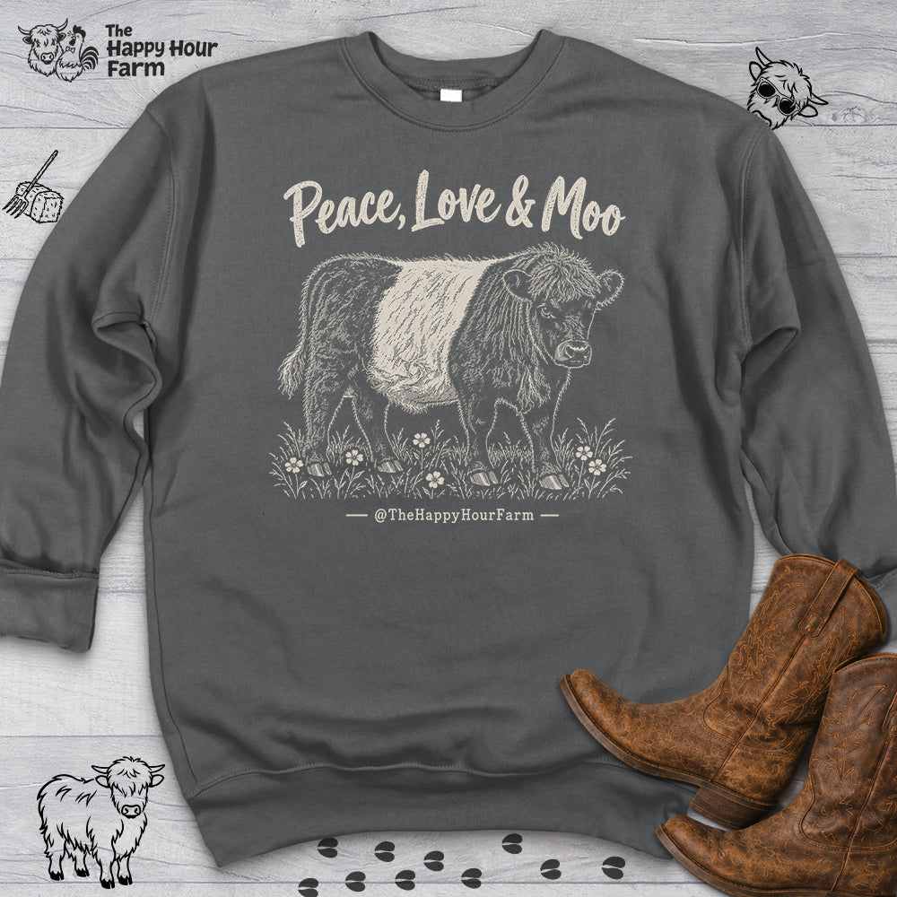 Peace, Love & Moo Sweatshirt