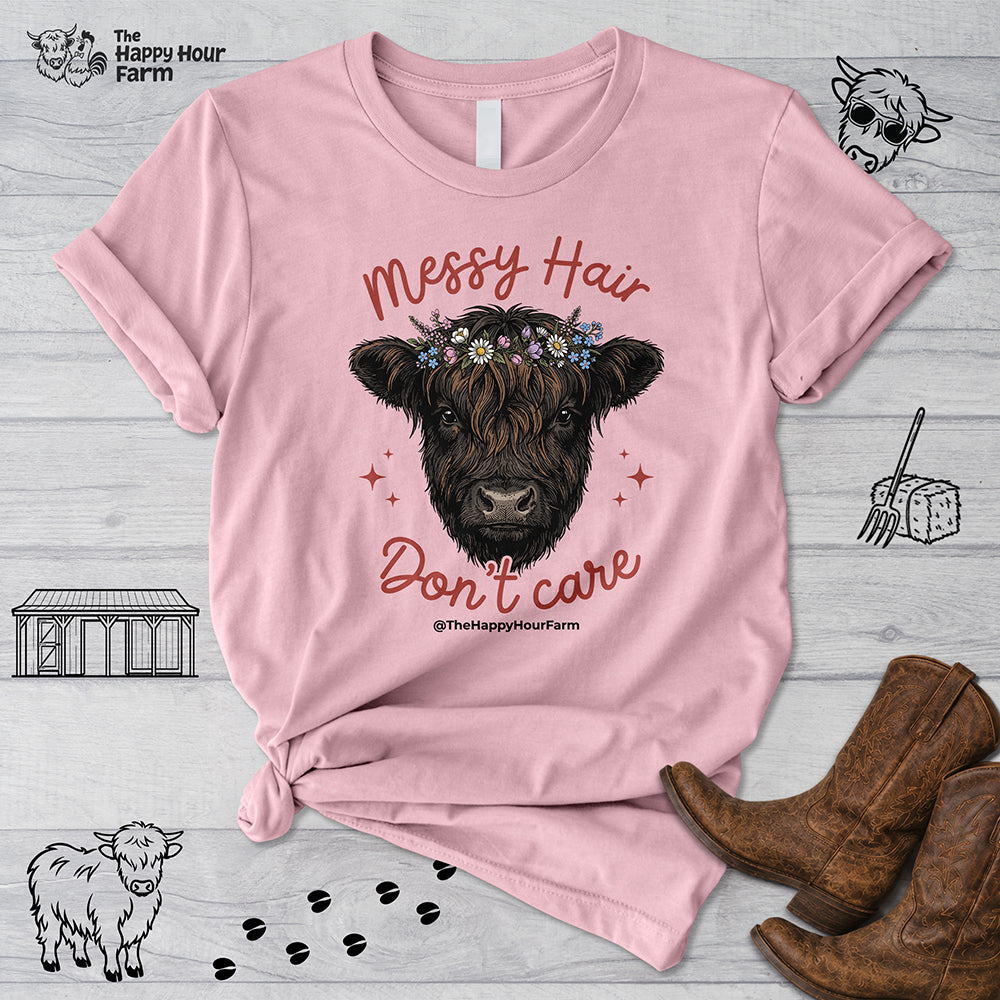 Messy Hair Don't Care Unisex Tee