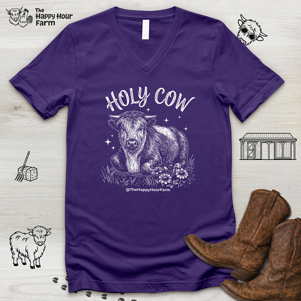 Holy Cow V-Neck Tee