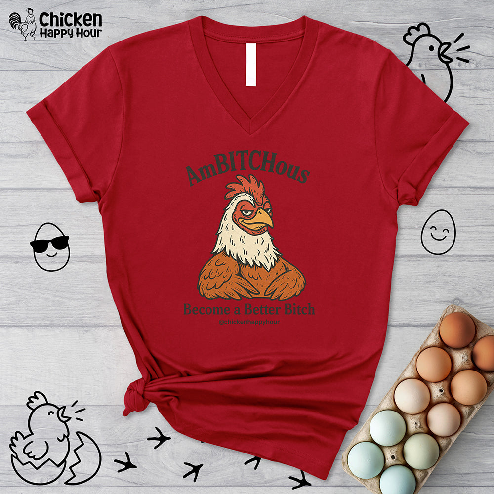 AmBITCHous V-Neck Tee