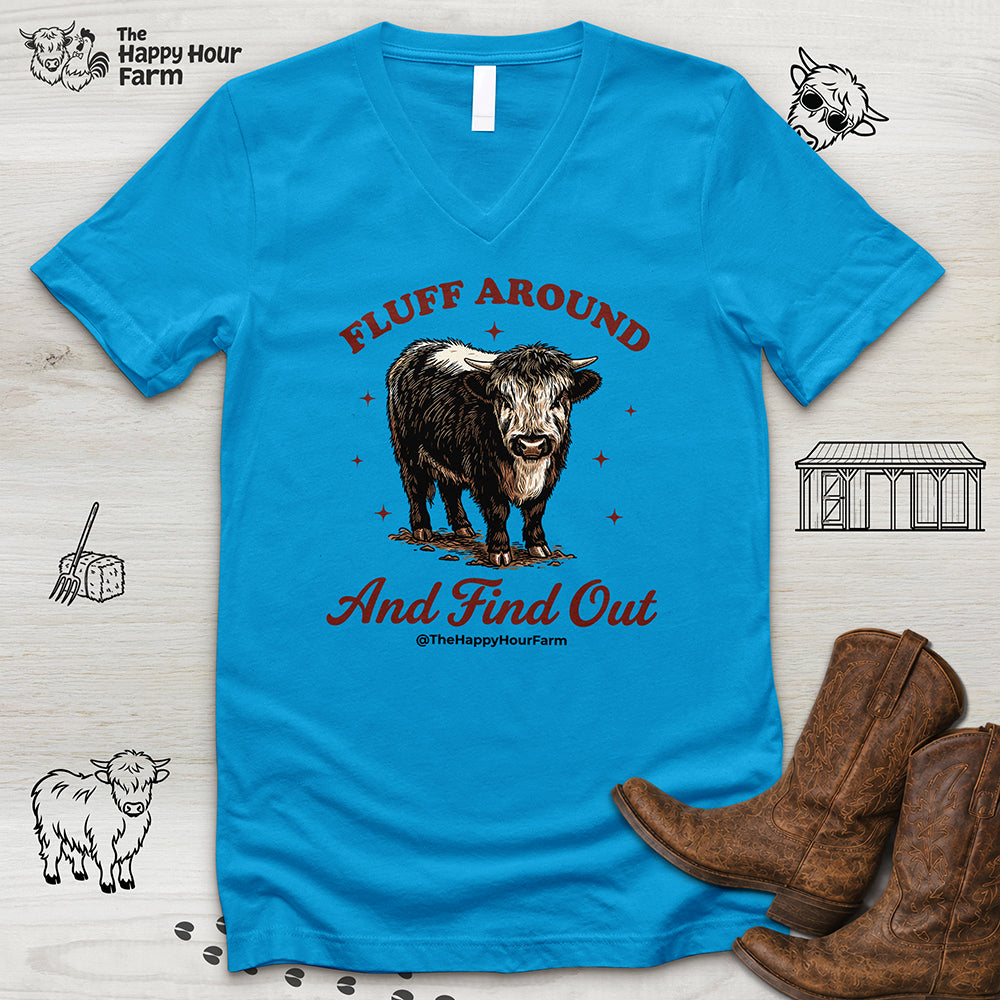 Fluff Around & Find Out V-Neck Tee