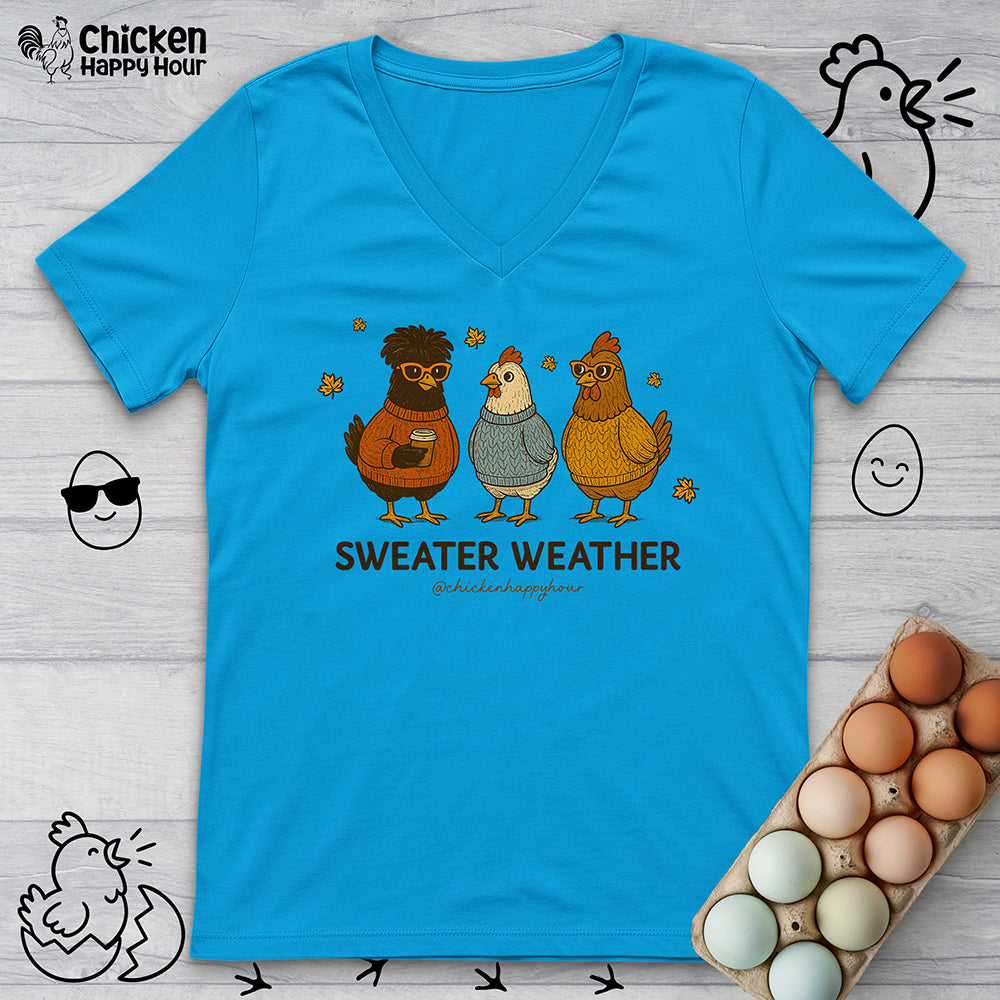 Sweater Weather V-Neck Tee