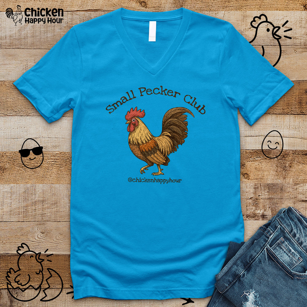 Small Pecker Club V-Neck Tee