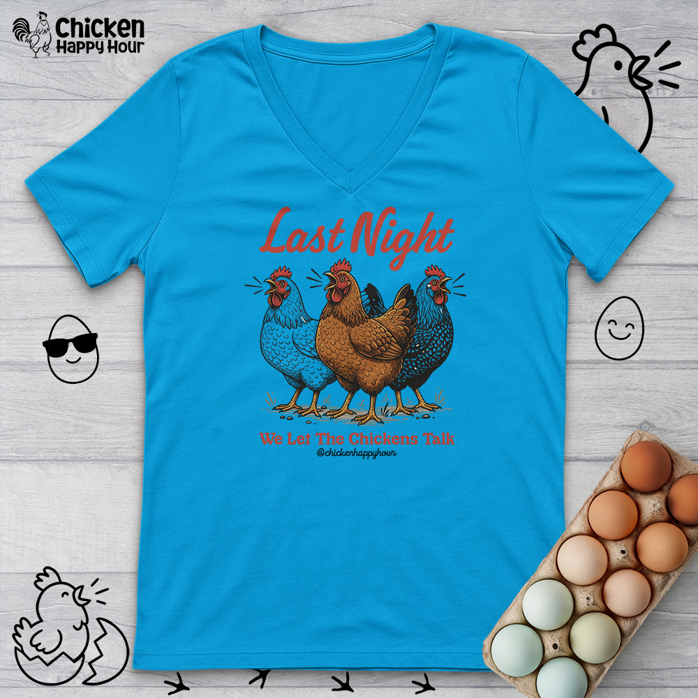 Last Night V-Neck Tee
