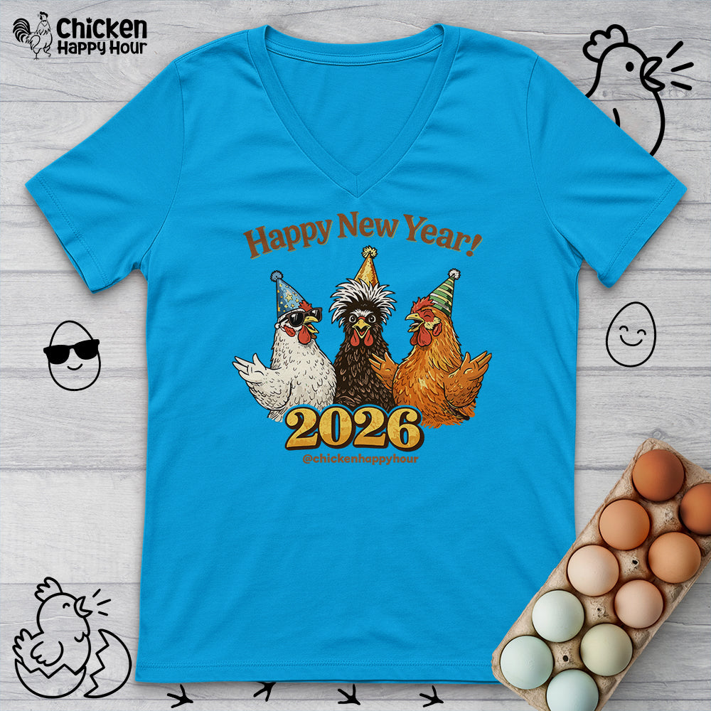 Happy New Year V-Neck Tee