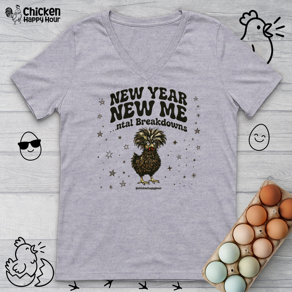 New Year New Me V-Neck Tee