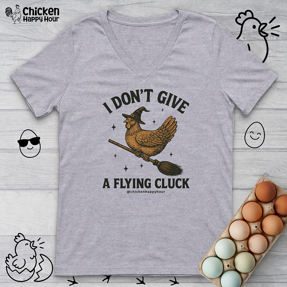 I Don't Give a Flying Cluck V-Neck Tee