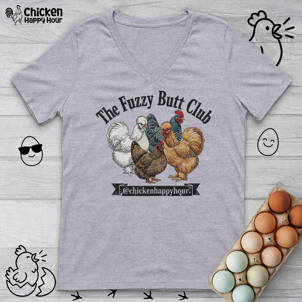 The Fuzzy Butt Club V-Neck Tee