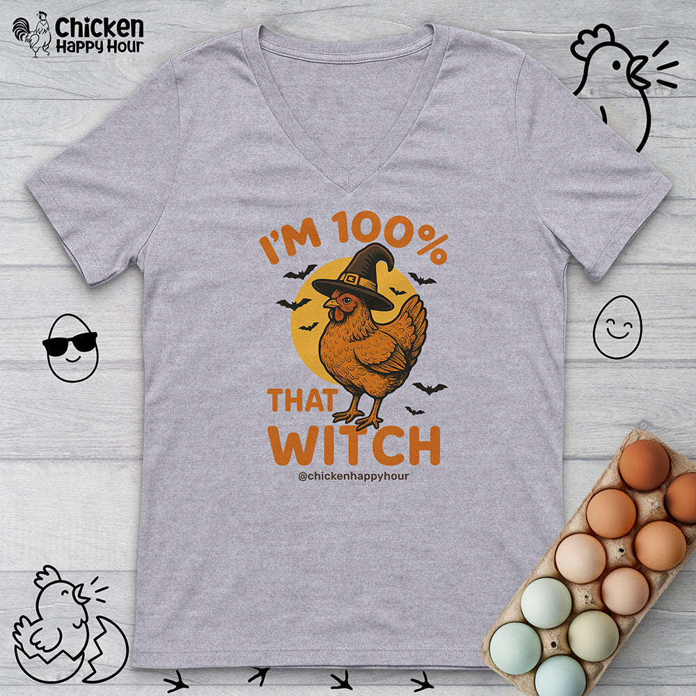 I'm 100% that Witch V-Neck Tee