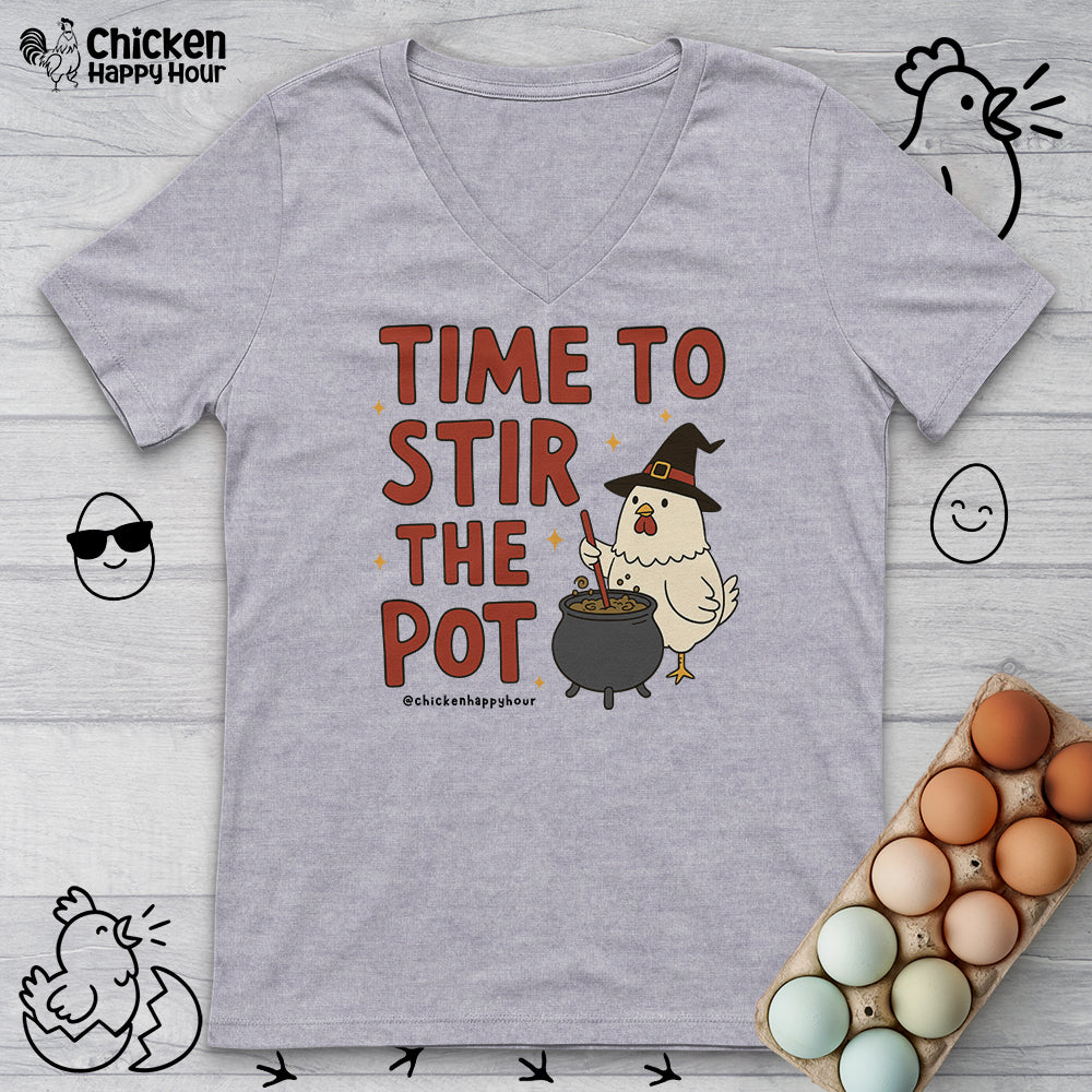 Time To Stir the Pot V-Neck Tee