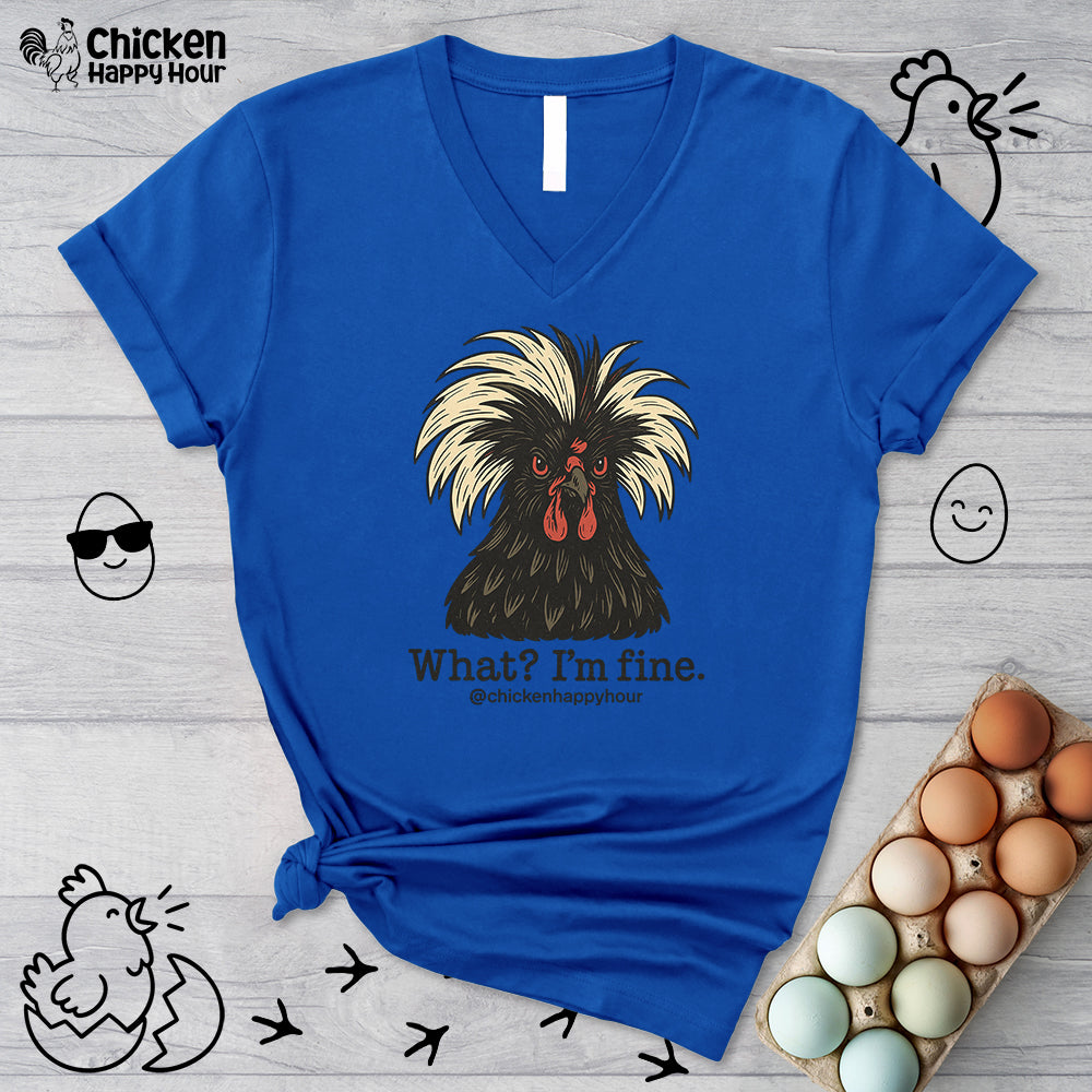 What I'm Fine V-Neck Tee