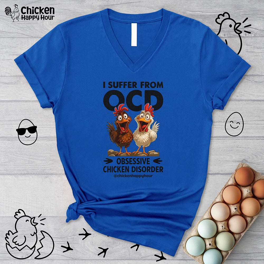 I Suffer From OCD V-Neck Tee