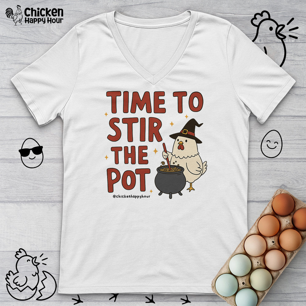Time To Stir the Pot V-Neck Tee