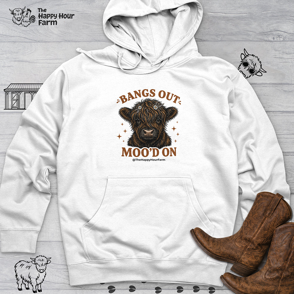 Bangs Out Moo'd On Hooded Sweatshirt