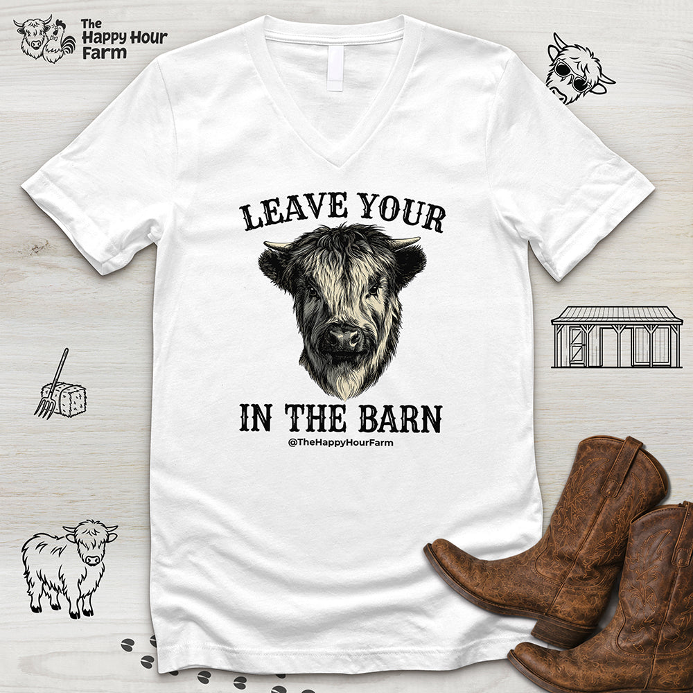 Leave Your Bull in the Barn V-Neck Tee
