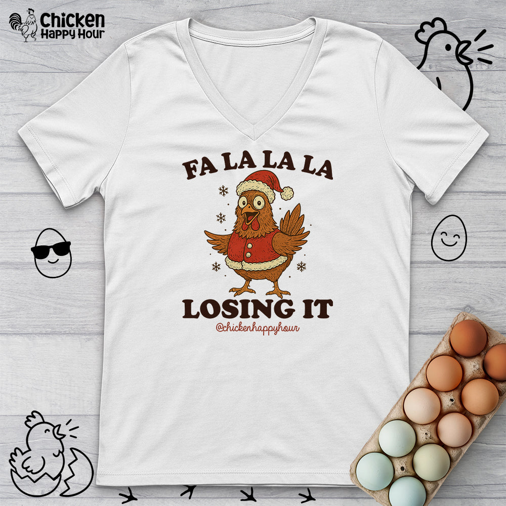 FA LA LA LA Losing It 2 V-Neck Tee