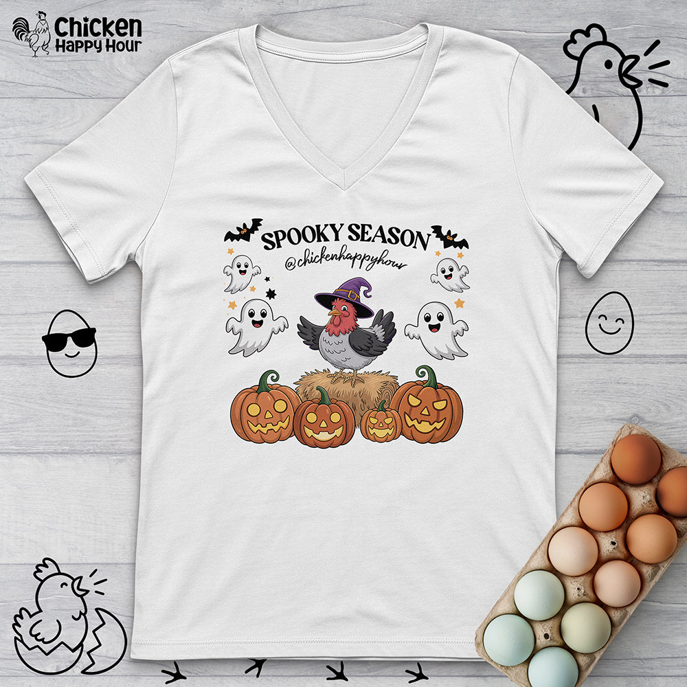 Spooky Season V-Neck Tee