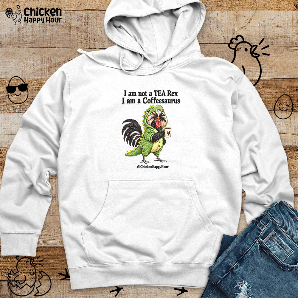 I Am a Coffeesaurus Hooded Sweatshirt