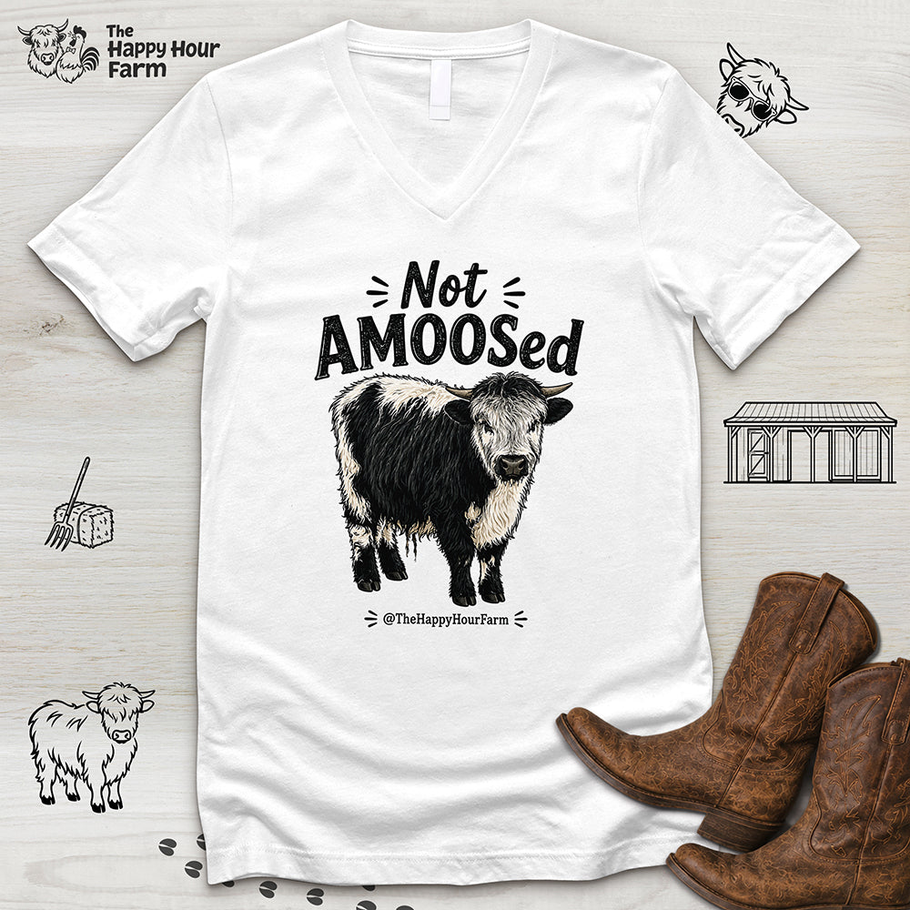 Not AMOOSed V-Neck Tee