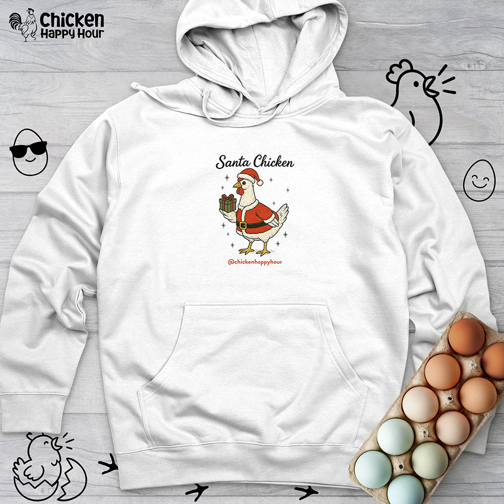 Santa Chicken Hooded Sweatshirt