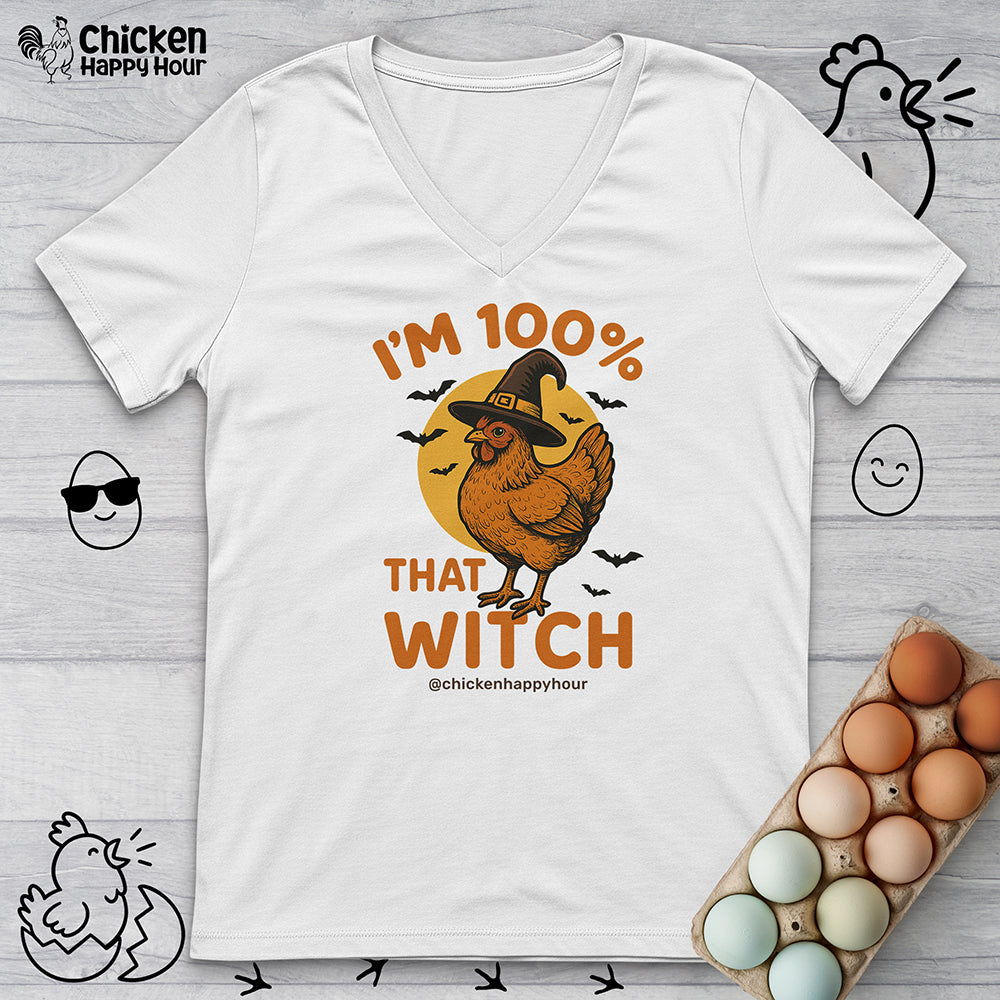 I'm 100% that Witch V-Neck Tee