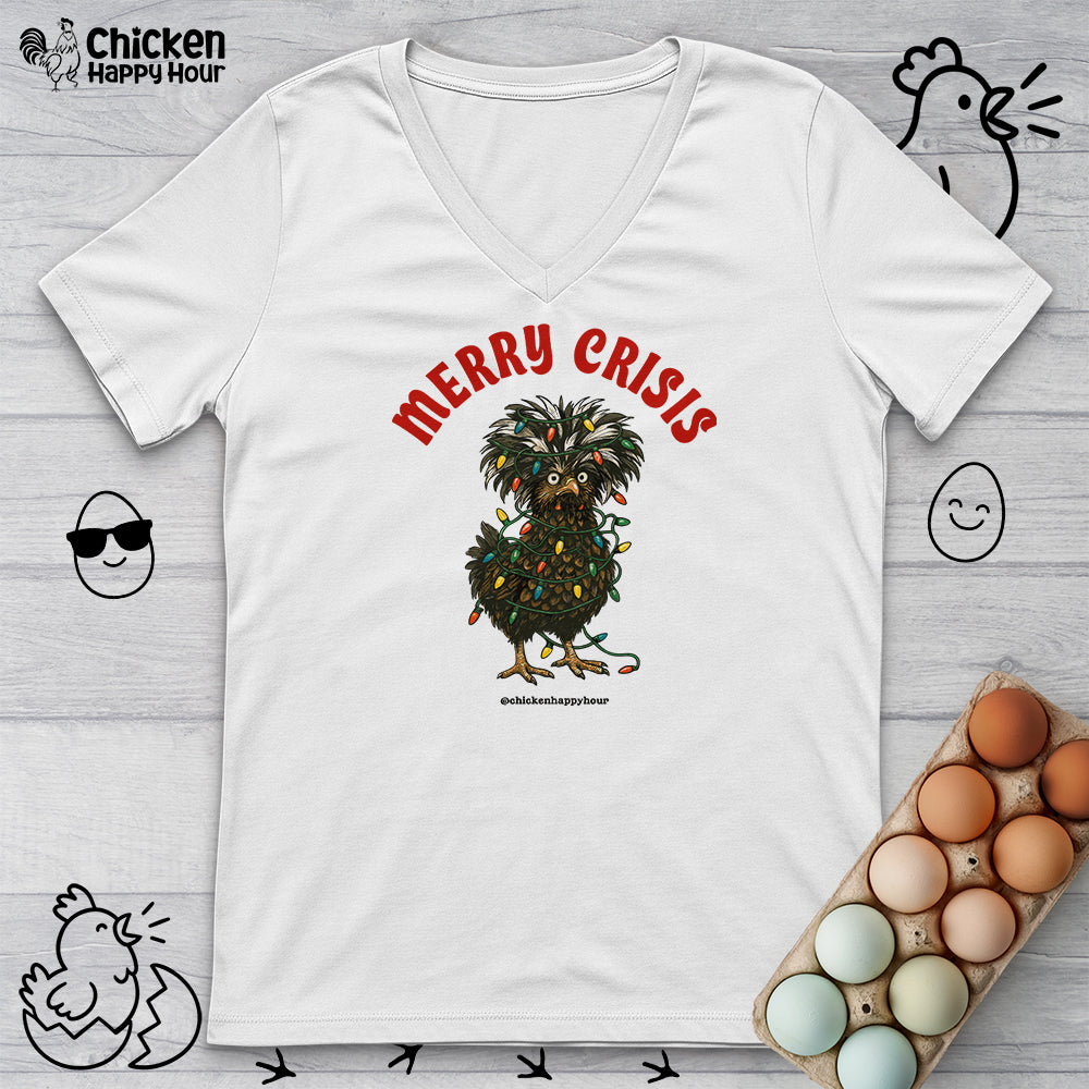 Merry Crisis V-Neck Tee