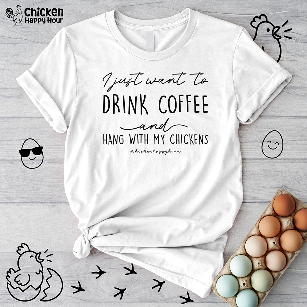 I Just Want to Drink Coffee Unisex Tee
