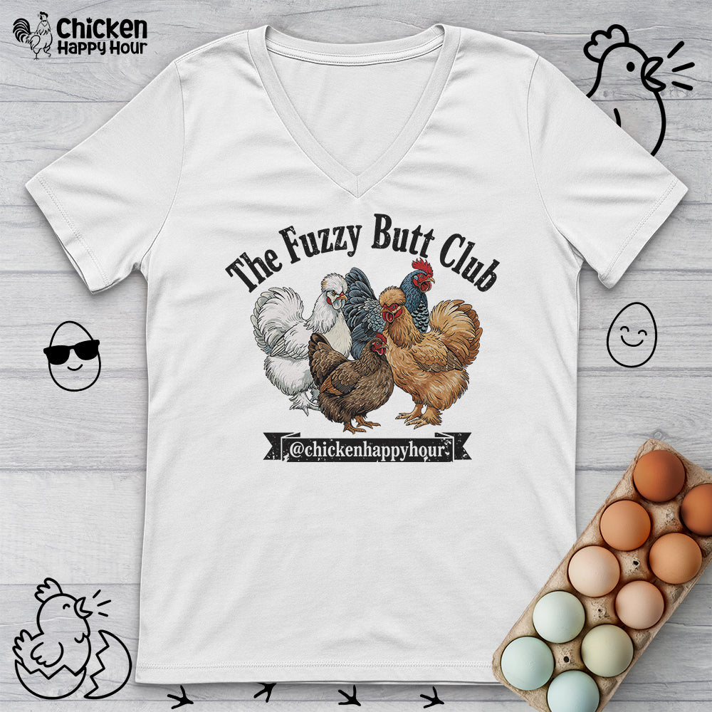 The Fuzzy Butt Club V-Neck Tee