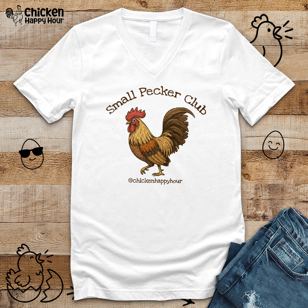 Small Pecker Club V-Neck Tee
