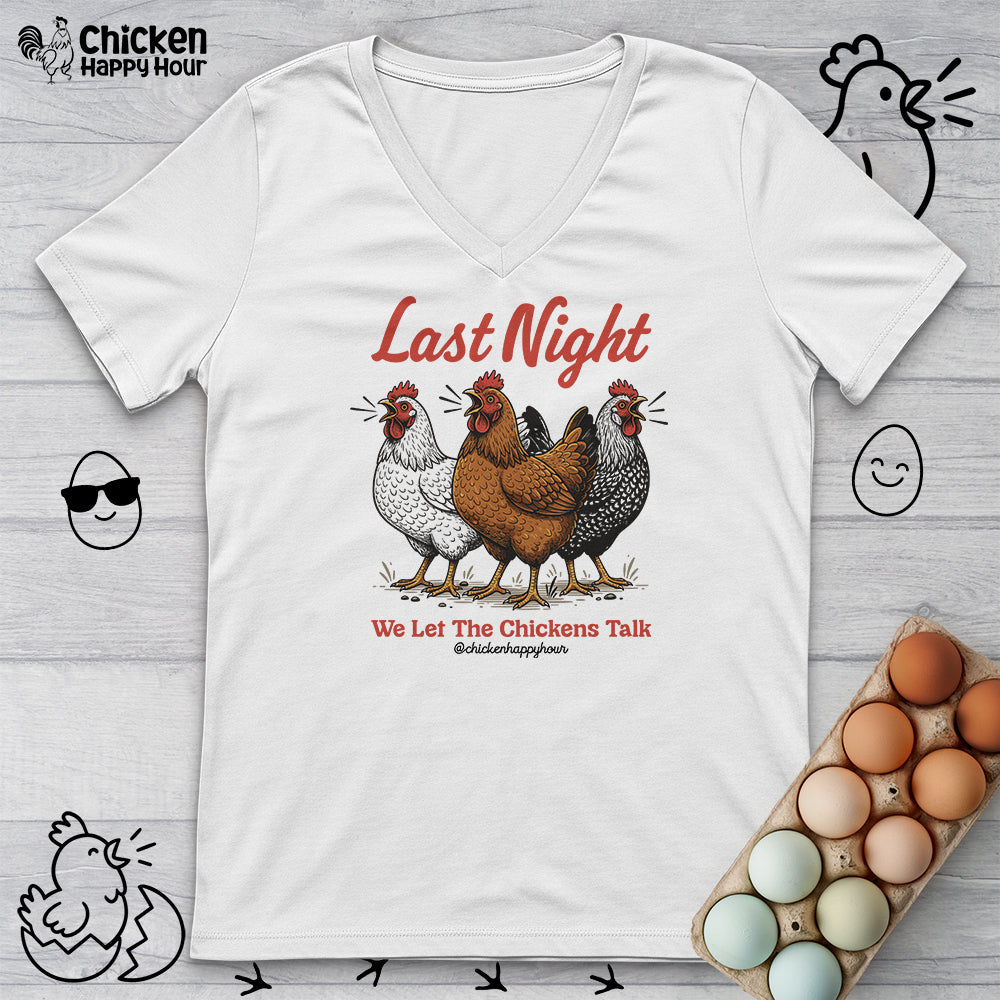 Last Night V-Neck Tee