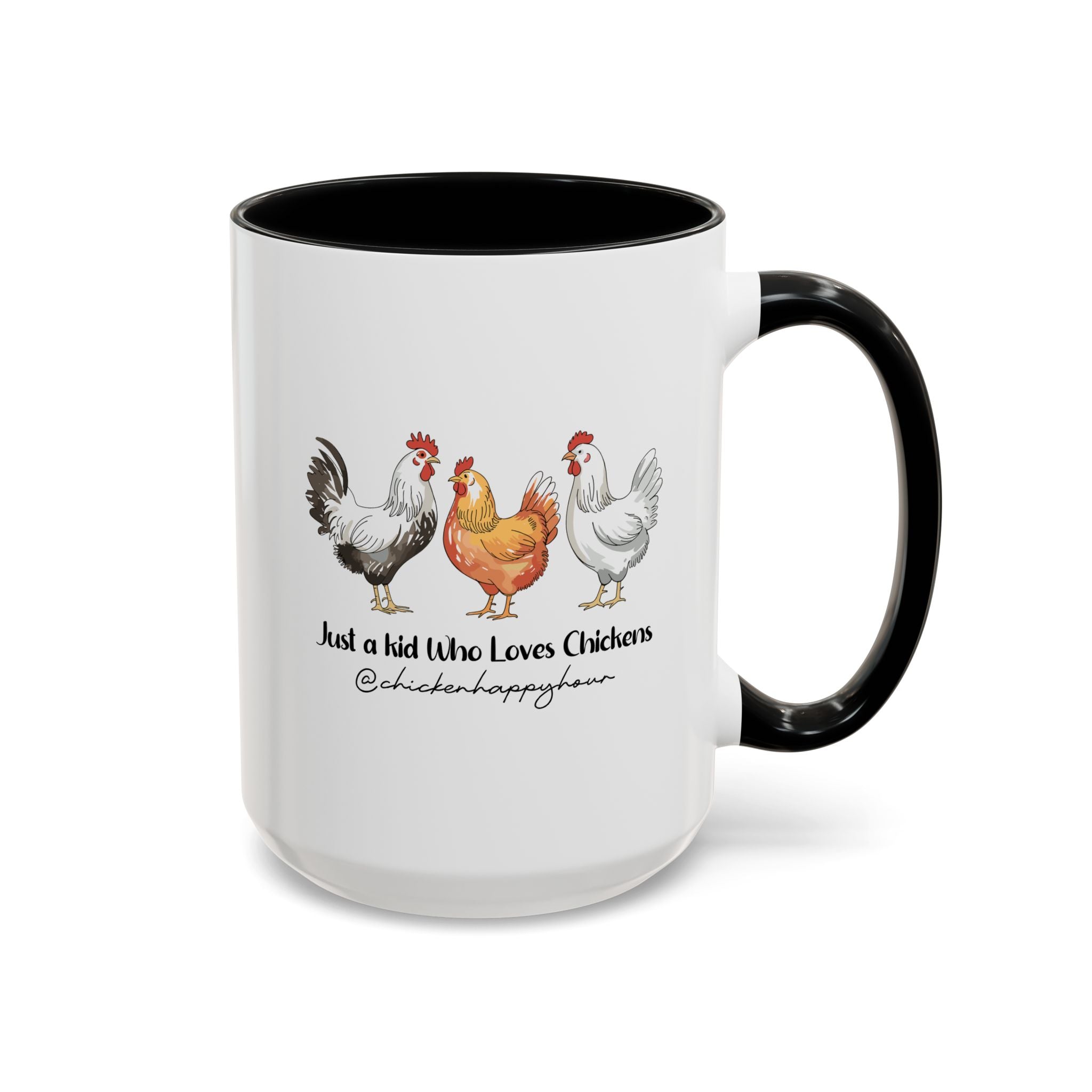 Just a kid Who Loves Chickens Coffee Mug