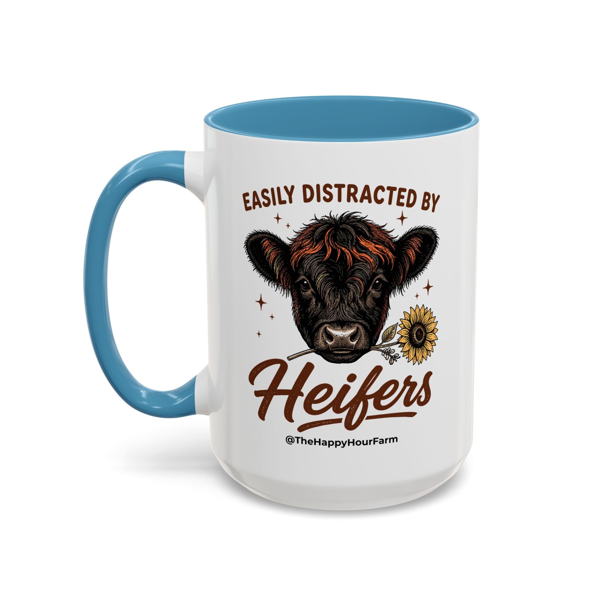 Easily Distracted by Heifer Coffee Mug
