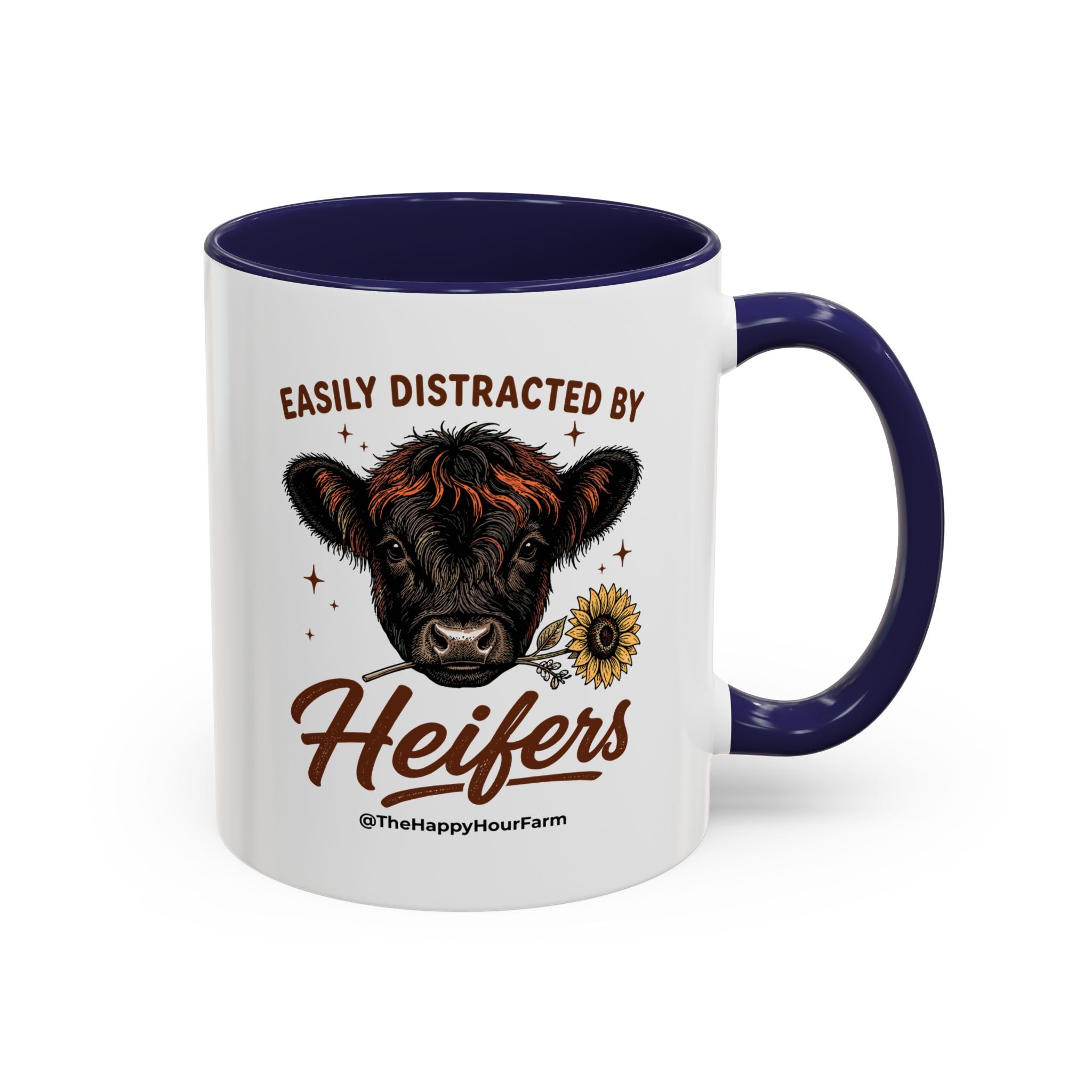 Easily Distracted by Heifer Coffee Mug