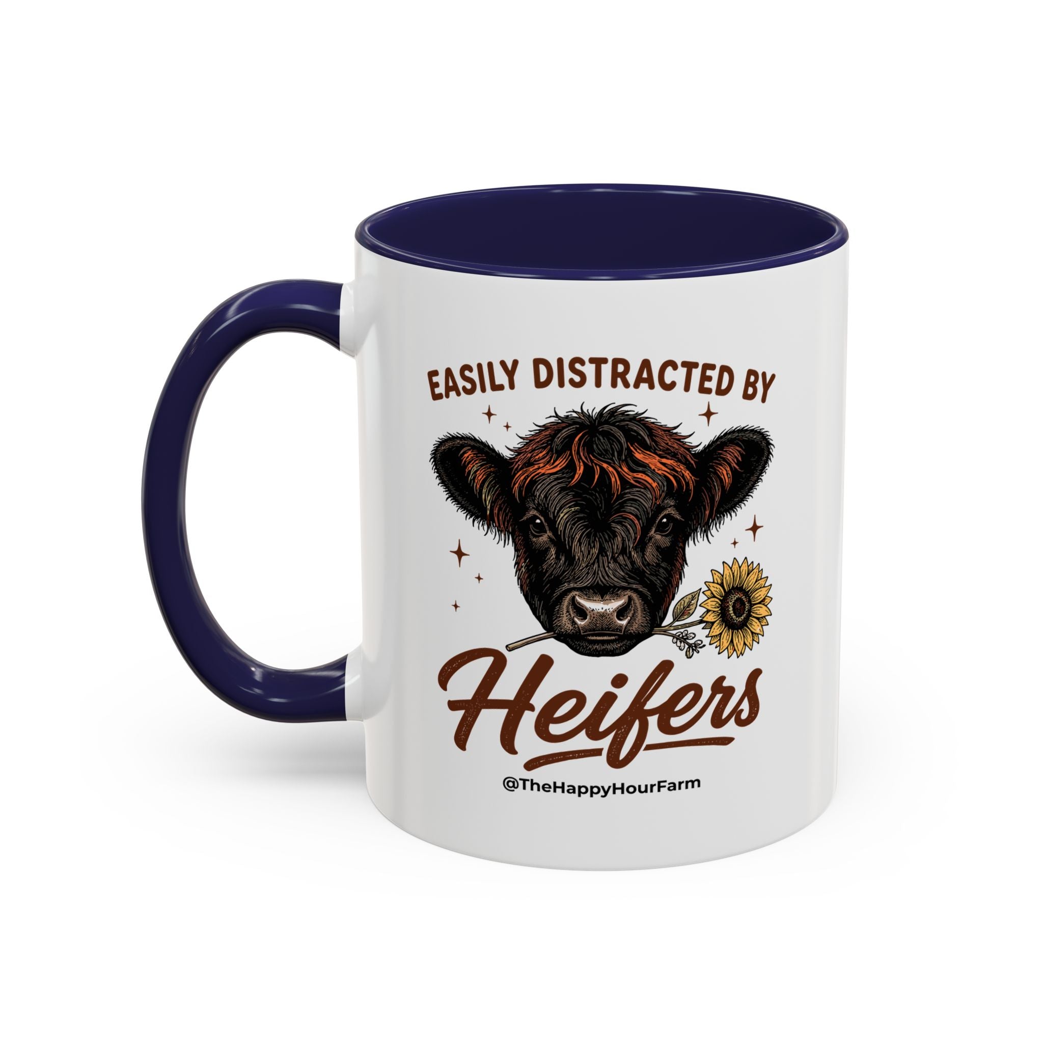 Easily Distracted by Heifer Coffee Mug
