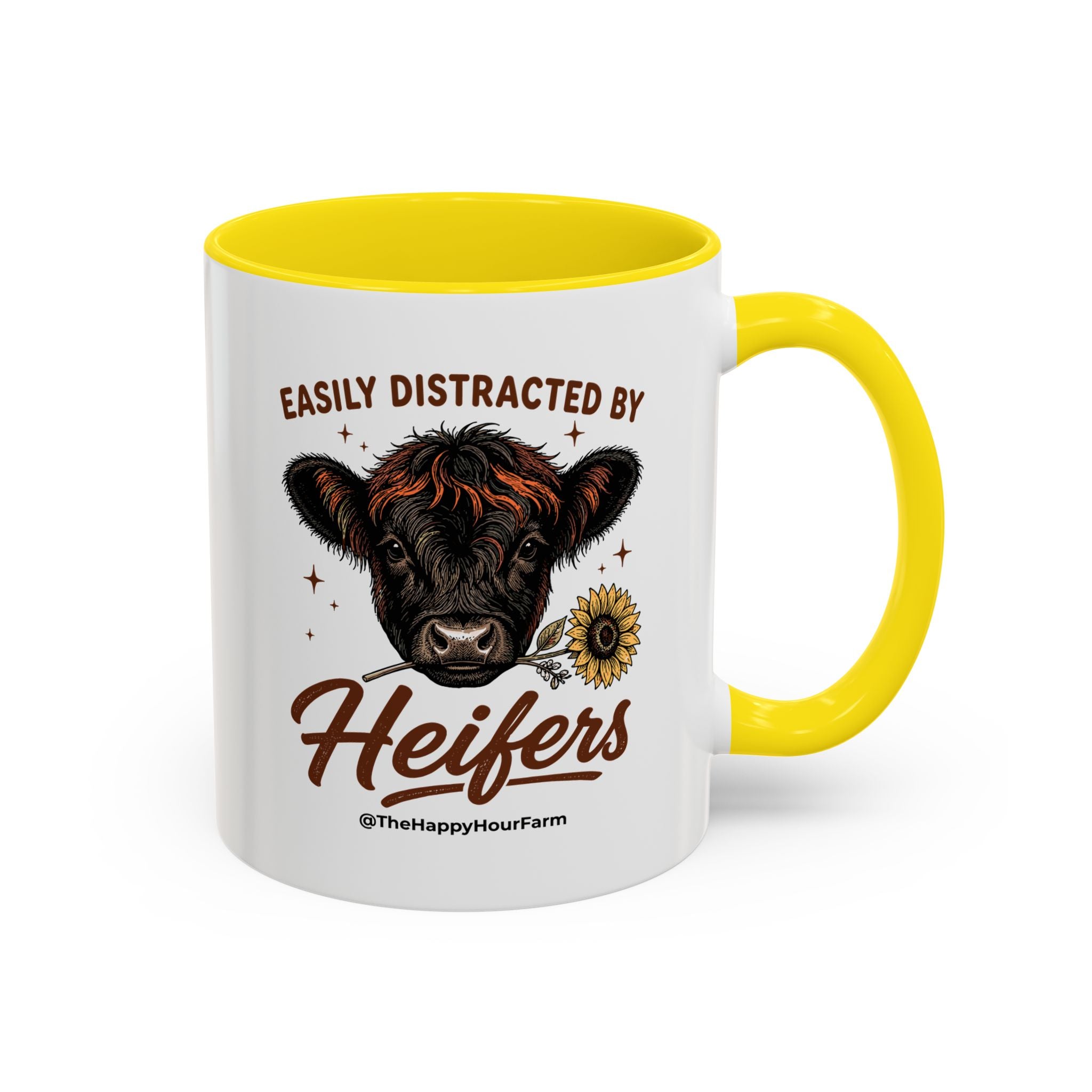 Easily Distracted by Heifer Coffee Mug