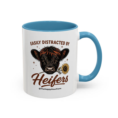 Easily Distracted by Heifer Coffee Mug