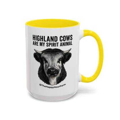 Highland Cows Are My Spirit Animal Coffee Mug