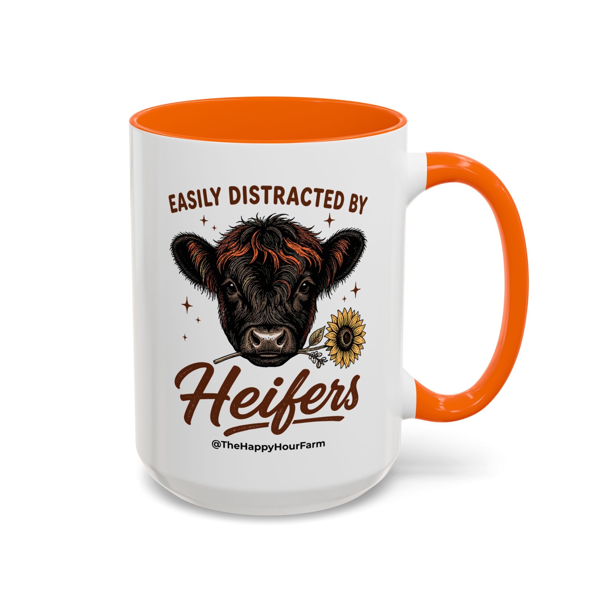 Easily Distracted by Heifer Coffee Mug