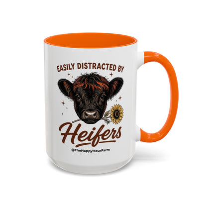 Easily Distracted by Heifer Coffee Mug