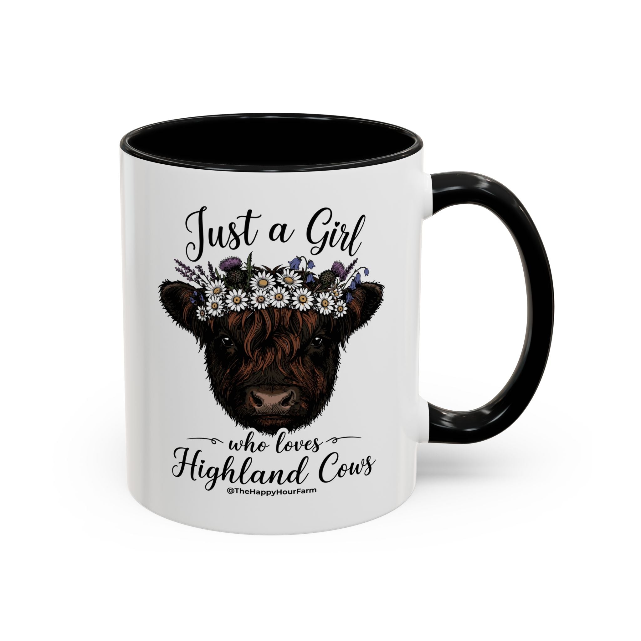 Just a Girl Who Love Highland Cow Coffee Mug