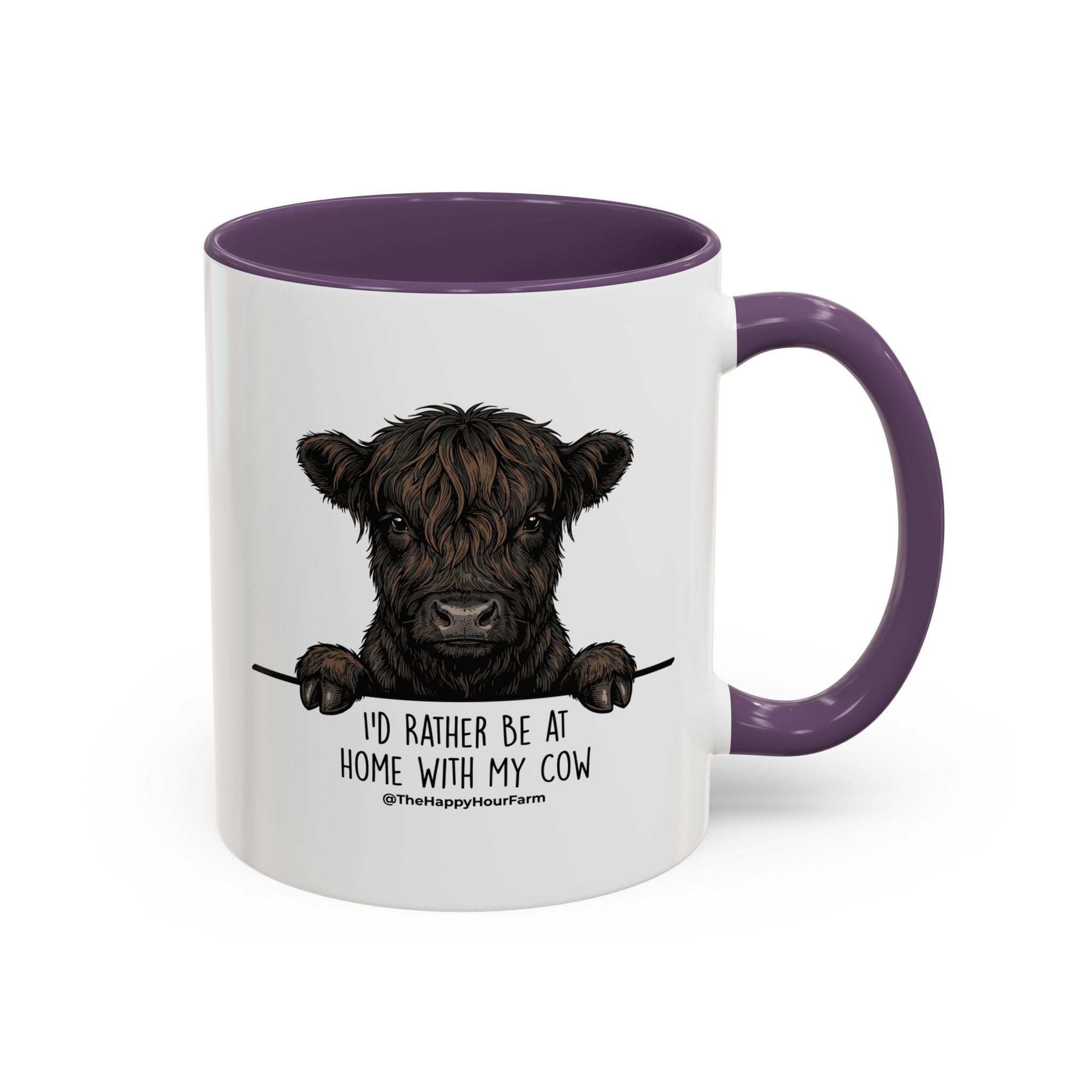 I'd Rather Be at Home With My Cow Coffee Mug