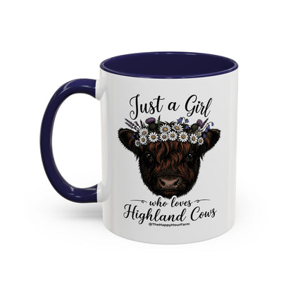 Just a Girl Who Love Highland Cow Coffee Mug
