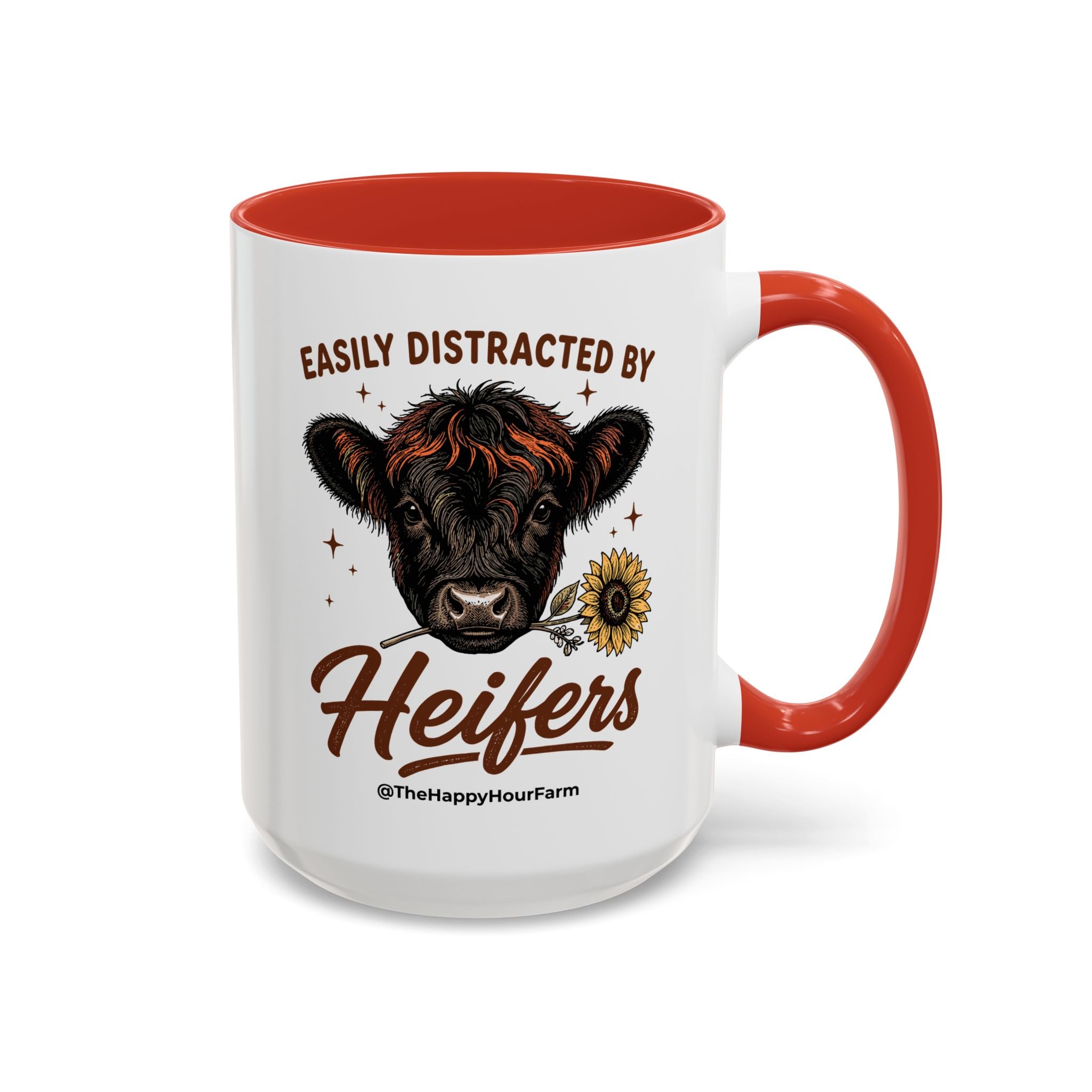 Easily Distracted by Heifer Coffee Mug