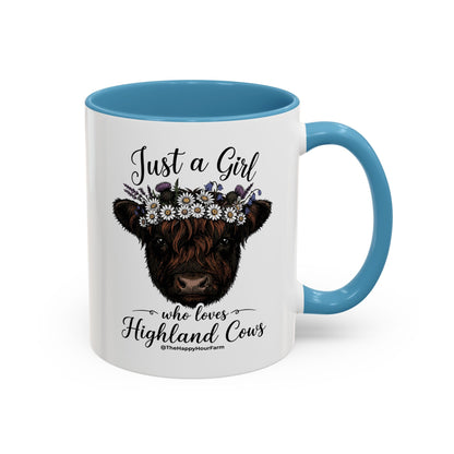 Just a Girl Who Love Highland Cow Coffee Mug