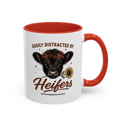 Easily Distracted by Heifer Coffee Mug
