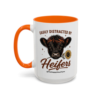 Easily Distracted by Heifer Coffee Mug