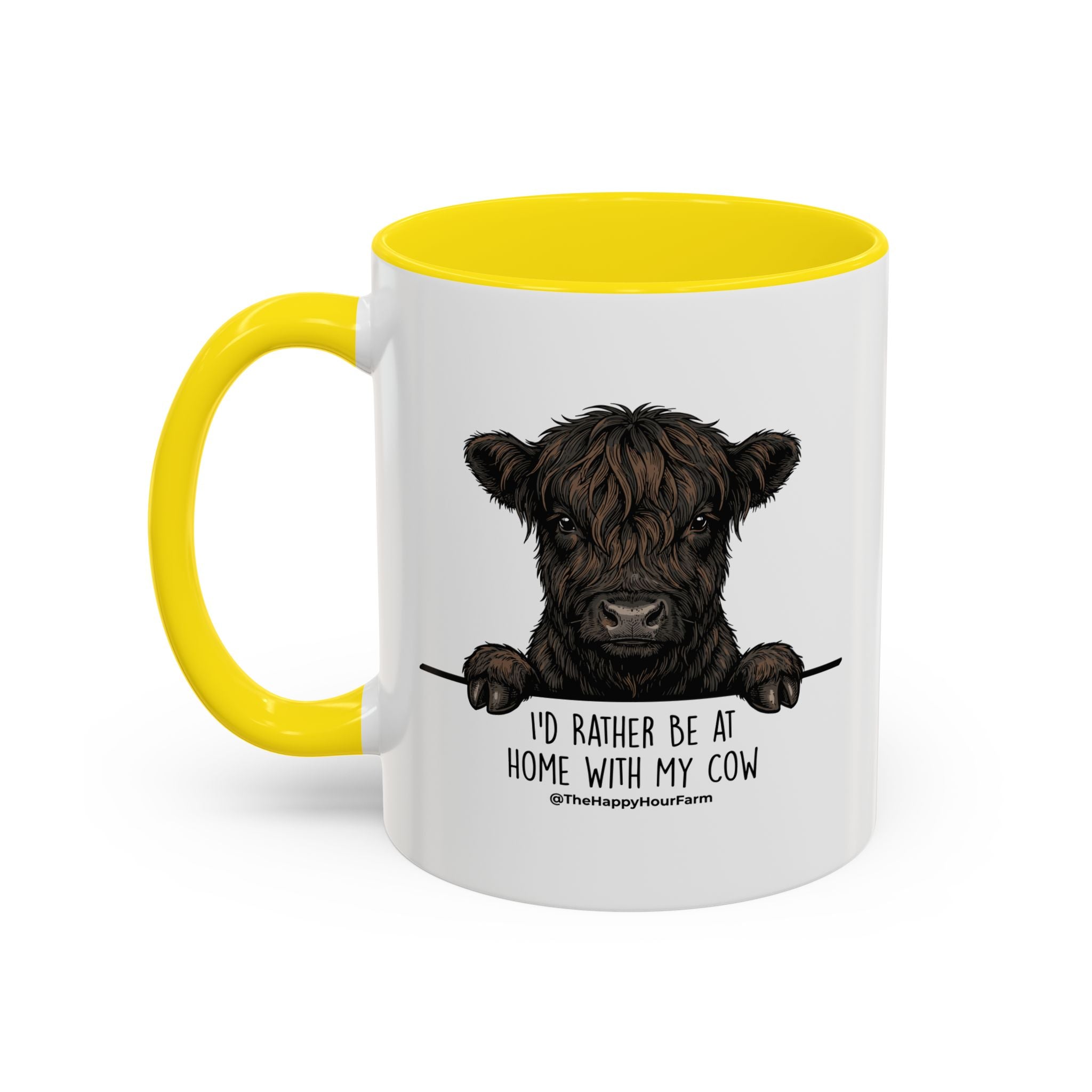 I'd Rather Be at Home With My Cow Coffee Mug